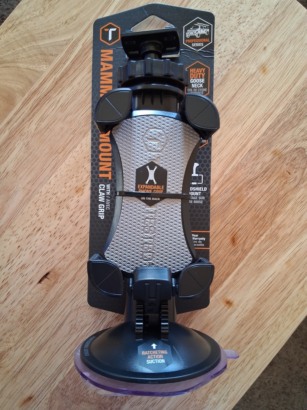 Mammut Mount Expandable Car Phone Mount - Gray/Black